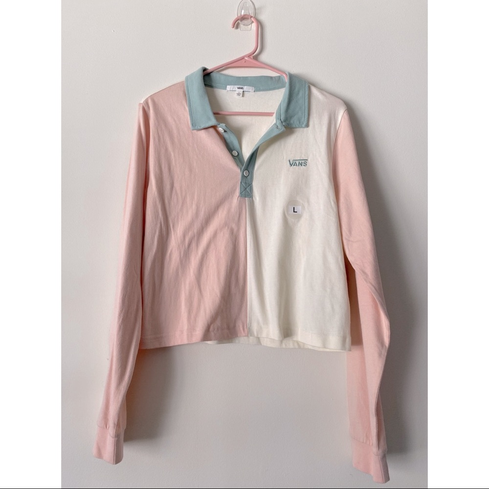 NWT Vans Stitched Polo Top